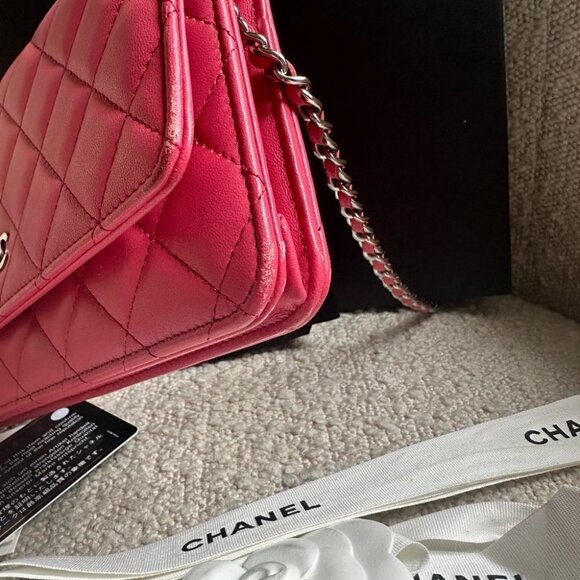 Chanel Barbie Pink Wallet on Chain WOC - Picture 2 of 14